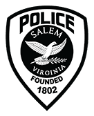 Black and White Salem Police Badge