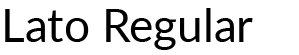 Lato Regular Font