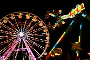 Salem Fair Ride in the air